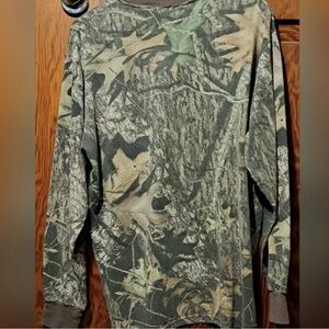 Men's Long Sleeve Realtree-Style Camo Shirt - Green/Tan